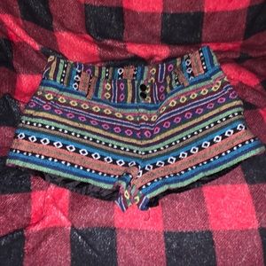Adorable Mexican Inspired Shorts Retro Fun